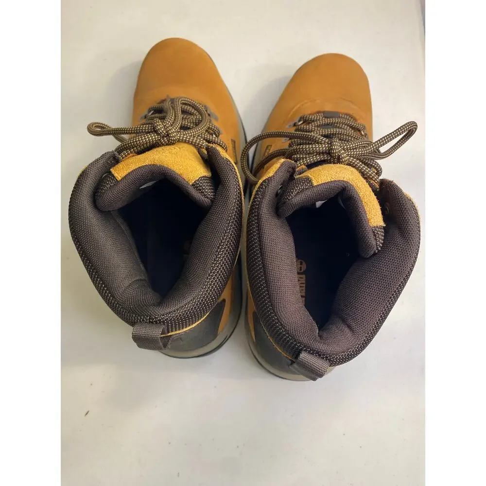 Timberland White Ledge Work Boots Men’s Waterproof‎ Mid Hiker Wheat Nubuck 10
